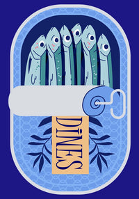 Sardines Blue – Fine Art Print Pop Art Design UV-resistant — Ansicht 4