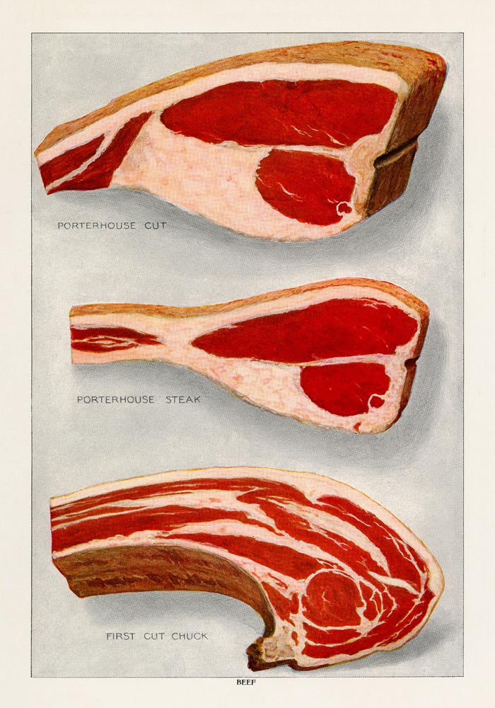 Beef 3 Pieces Steak Poster – Art Print by Patroa Studio — Ansicht 4
