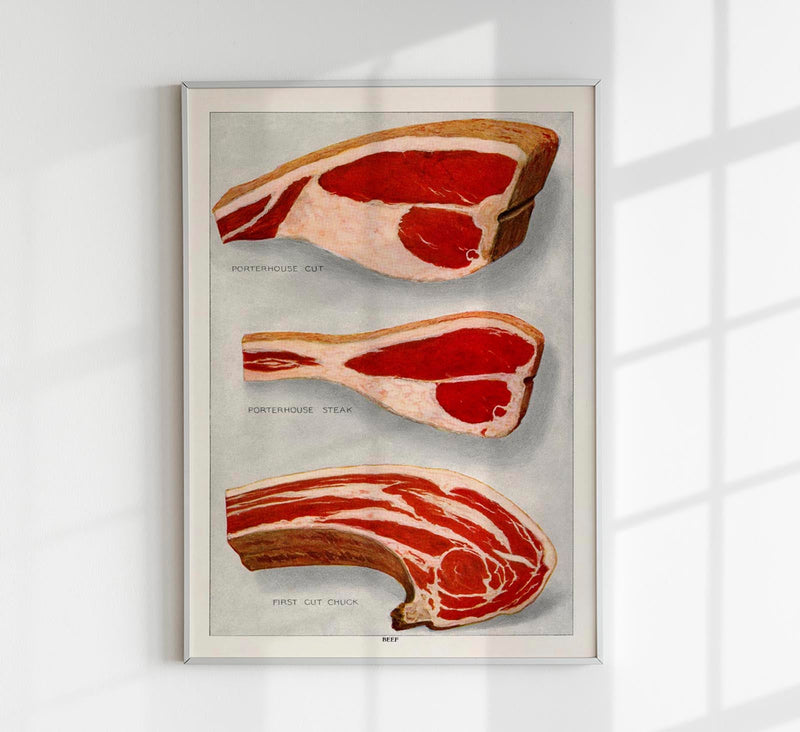 Beef 3 Pieces Steak Poster – Art Print by Patroa Studio — Patroa Studio