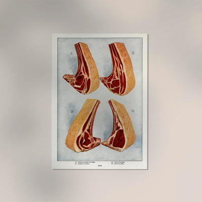 Beef 4 Pieces II Meat – Art Print Berlin