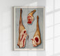 Lamb 3 Pieces Meat Poster – Hand Printed Berlin