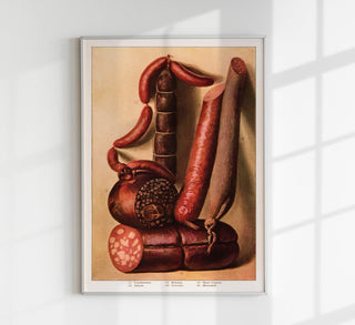 Vintage Sausages Poster