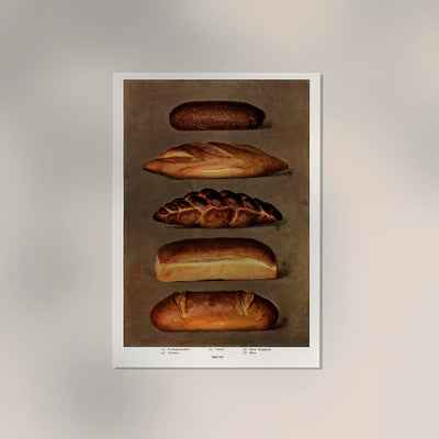 Vintage Chart of Breads II – Kunstdruck Berlin