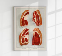 Beef 4 Pieces Poster – Art Print on Archival Paper — Ansicht 1