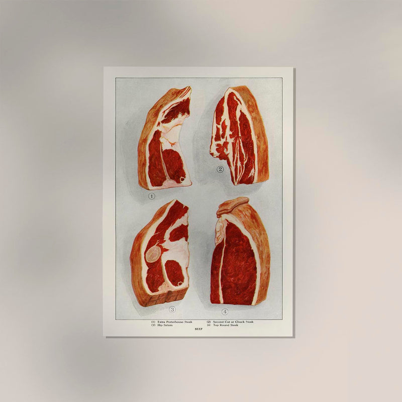 Beef 4 Pieces Poster – Art Print on Archival Paper — Ansicht 3