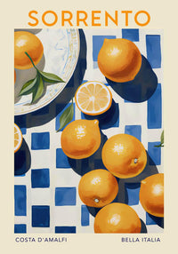 Sorrento Travel Food Poster – Illustration Kunstdruck — Ansicht 4