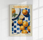 Sorrento Travel Food Poster – Illustration Kunstdruck
