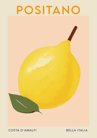 Positano Travel Food Poster – Illustration Patroa Studio — Ansicht 4