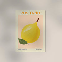 Positano Travel Food Poster – Illustration Patroa Studio — Ansicht 3