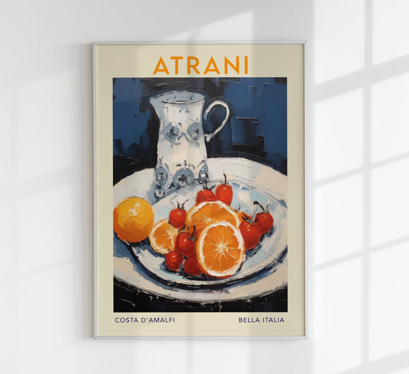 Atrani Travel Food Poster – Illustration by Patroa Studio — Patroa Studio