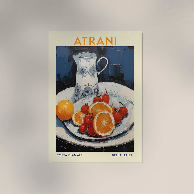 Atrani Travel Food Poster – Illustration by Patroa Studio — Ansicht 3