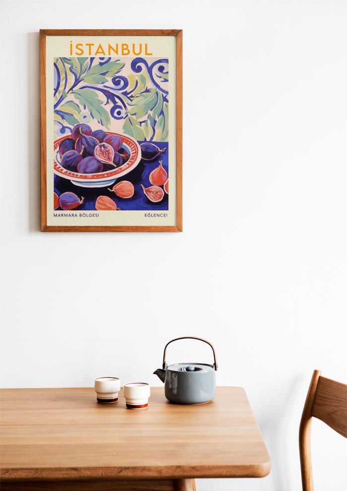 Istanbul Travel Food Poster – Illustration Patroa Studio — Ansicht 2