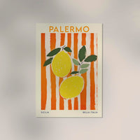 Palermo Travel Food Poster – Illustration Patroa Studio — Ansicht 3