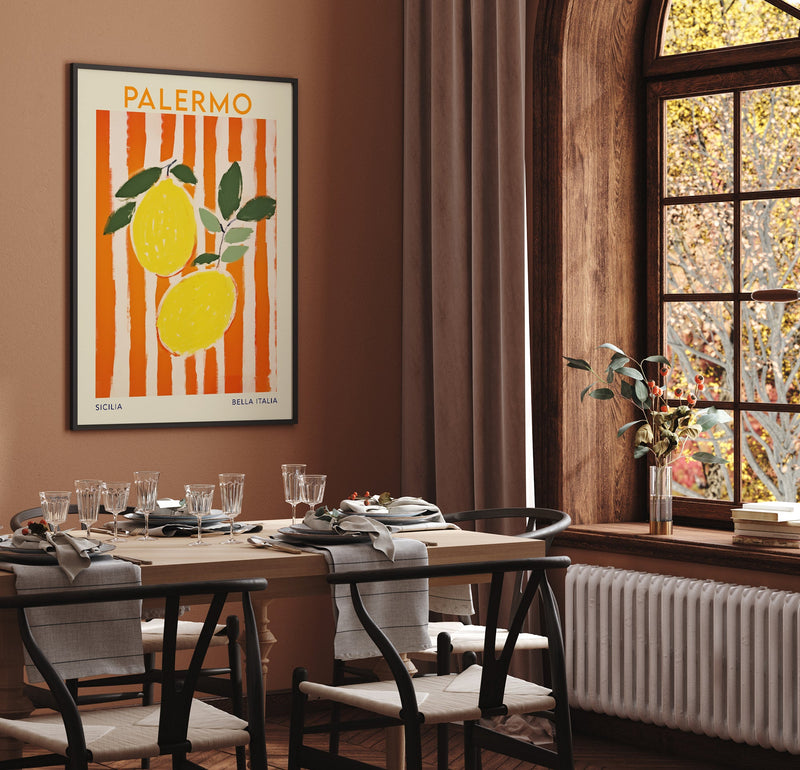 Palermo Travel Food Poster – Illustration Patroa Studio — Ansicht 2