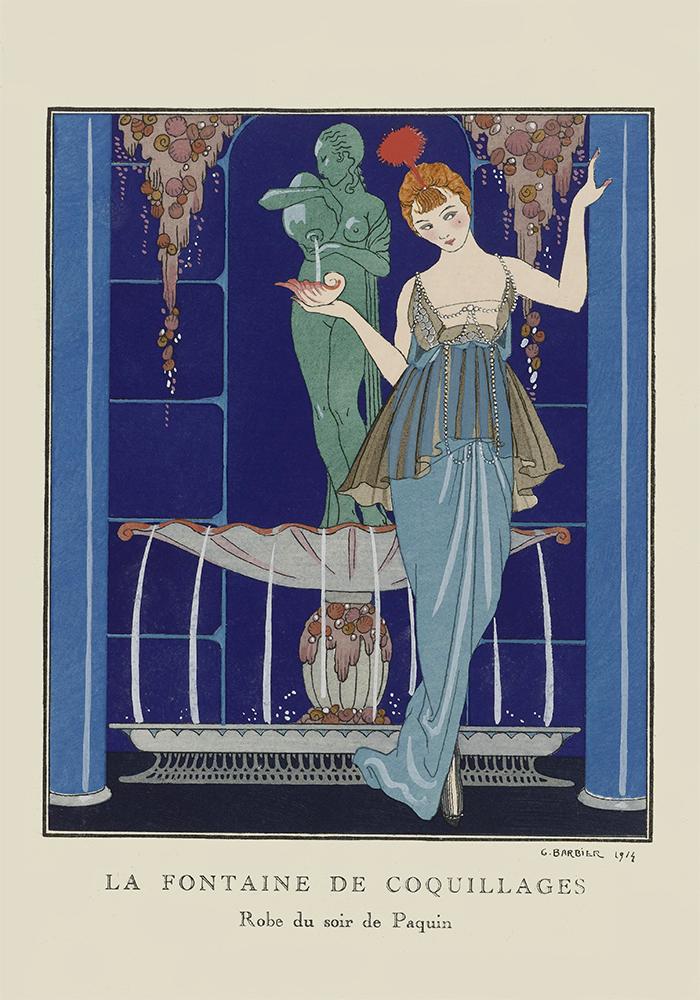 La Fontaine de Coquillages Vintage Poster – Patroa Studio — Patroa Studio