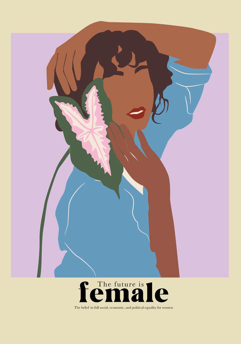The future is female nr 3 – Art Poster | Kunstdruck | feministische Grafikillustration — Ansicht 4