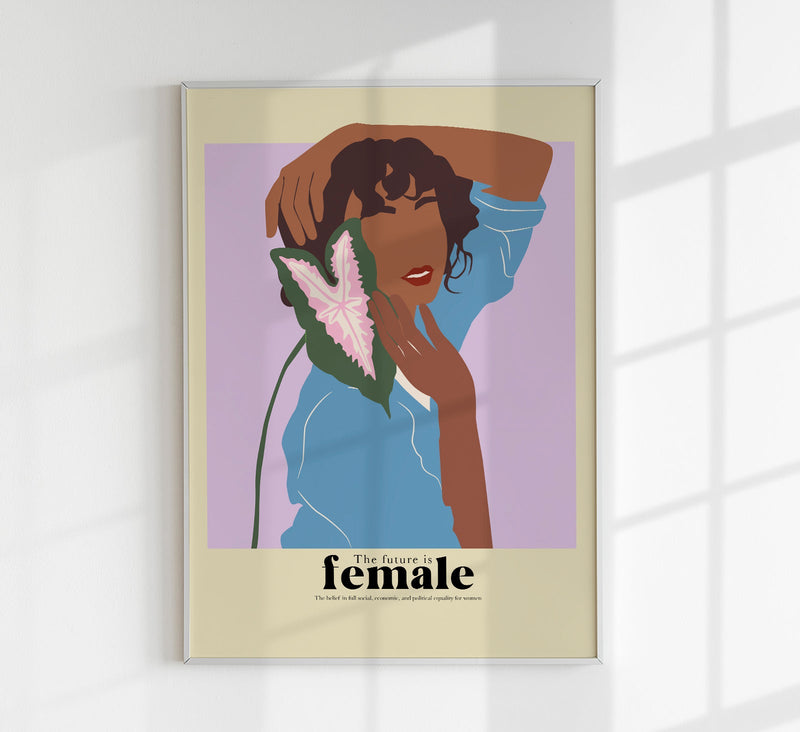 The future is female nr 3 – Art Poster | Kunstdruck | feministische Grafikillustration — Patroa Studio