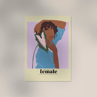 The future is female nr 3 – Art Poster | Kunstdruck | feministische Grafikillustration