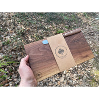 Walnut Solid Wood Board with Buckels Knife – Handmade Solingen — Ansicht 4