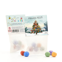 10x5 Flower Marbles in "Happy Holidays" Bag – Handmade Germany — Ansicht 3