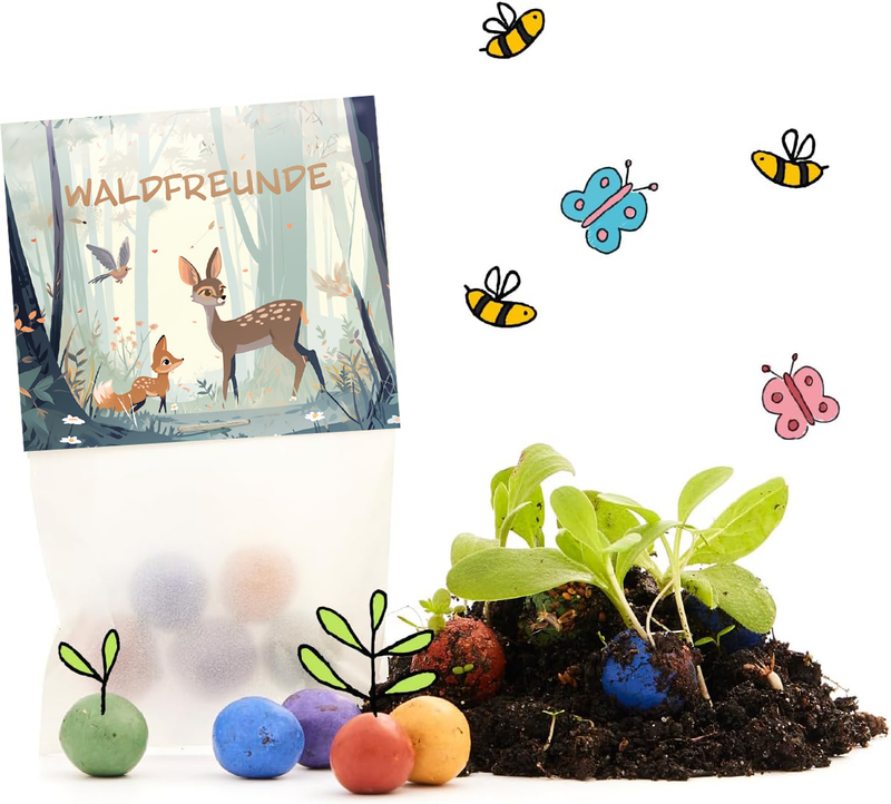 10x5 Flower Marbles in a Bag – Forest Friends by Die Stadtgärtner — Ansicht 2