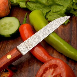 Herder Gemüsemesser | Zöppken Style | Premium Holzgriff & Lasergravur