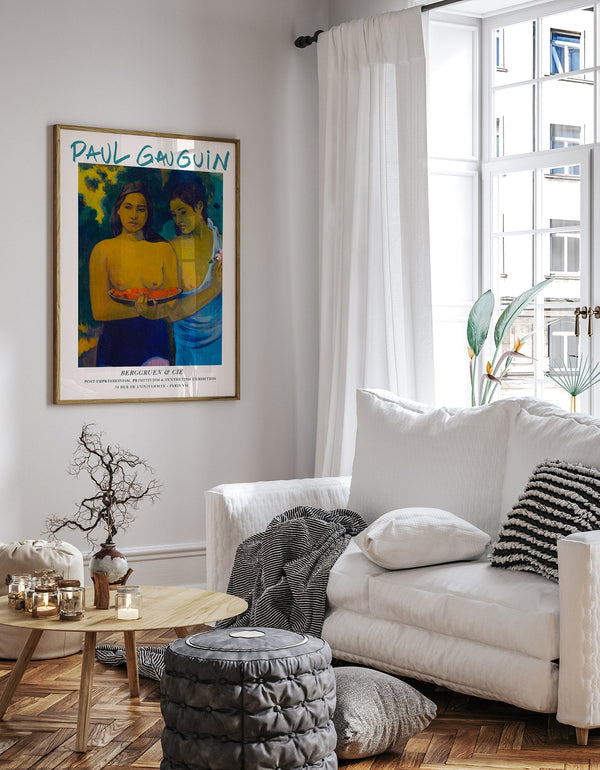 Two Tahitian Women by Paul Gauguin Exhibition Poster – Art Print Berlin
