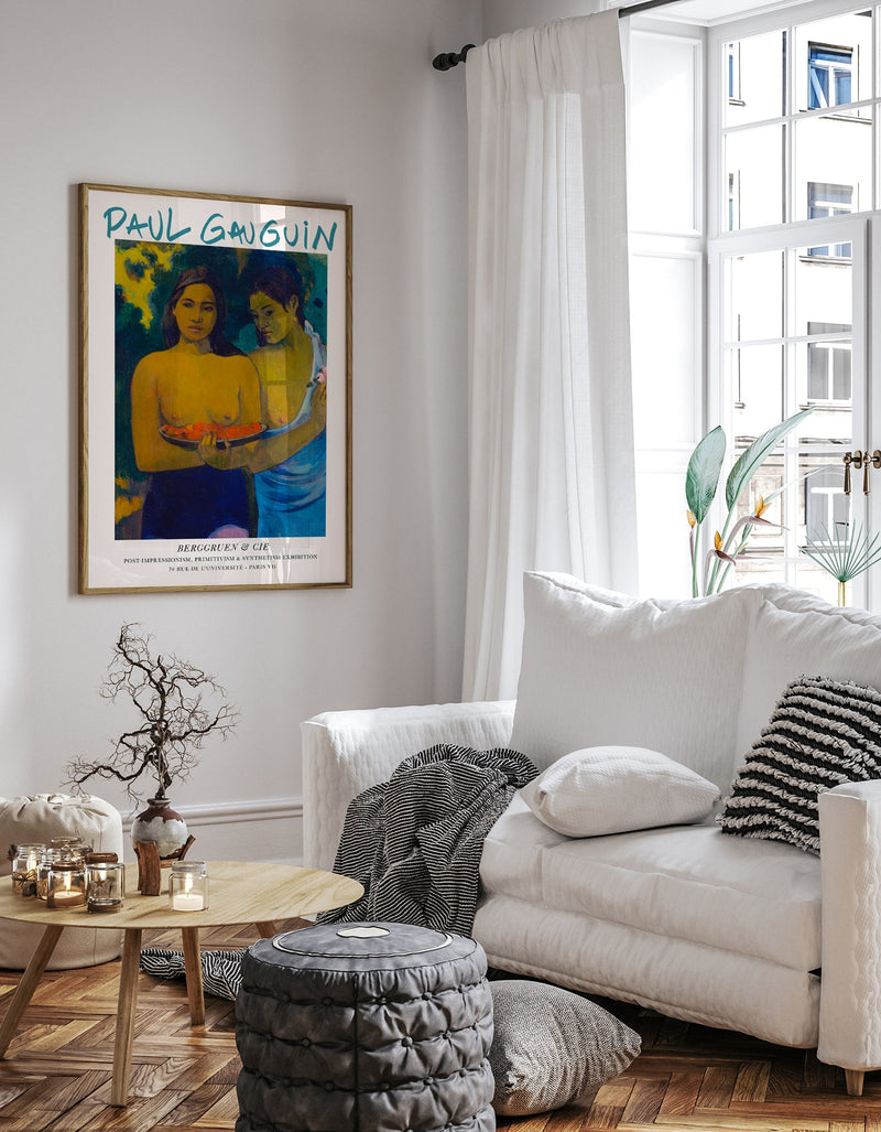 Two Tahitian Women by Paul Gauguin Exhibition Poster – Art Print Berlin — Ansicht 2