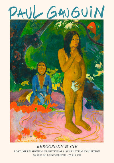 Wordsofthedevil by Paul Gauguin Exhibition Poster – Fine Art Print