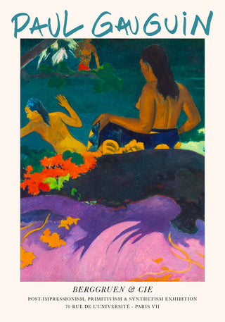Fatata Te Miti Paul Gauguin Exhibition Poster – Farbenfroh | Exotisch | Symbolträchtig