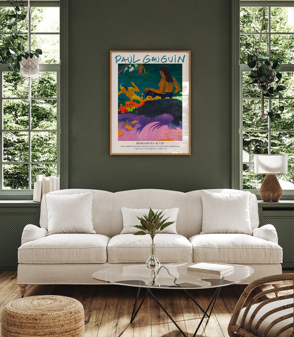 Fatata Te Miti Paul Gauguin Exhibition Poster – Farbenfroh | Exotisch | Symbolträchtig