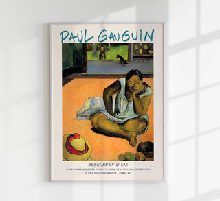 Brooding Woman – Paul Gauguin | Exhibition Poster | Fine Art