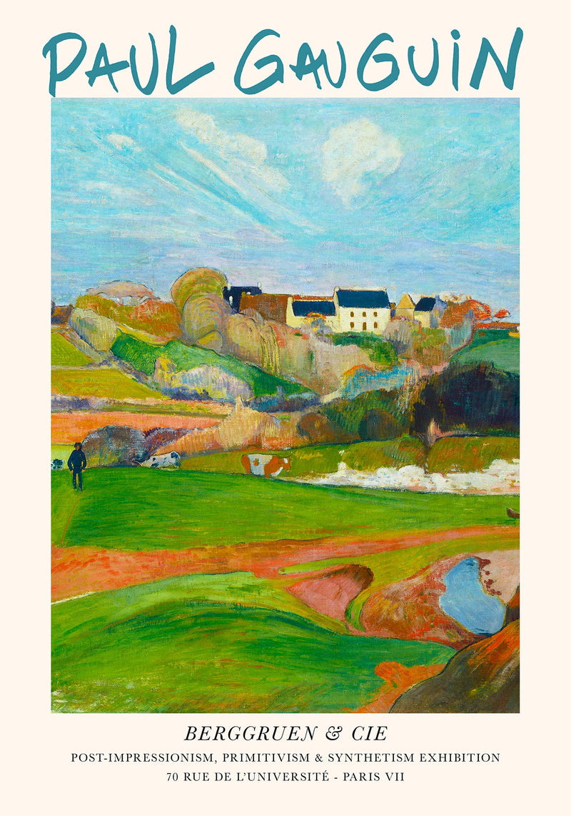 Landscape At Le Pouldu by Paul Gauguin – Art Print Post-Impressionist — Ansicht 3