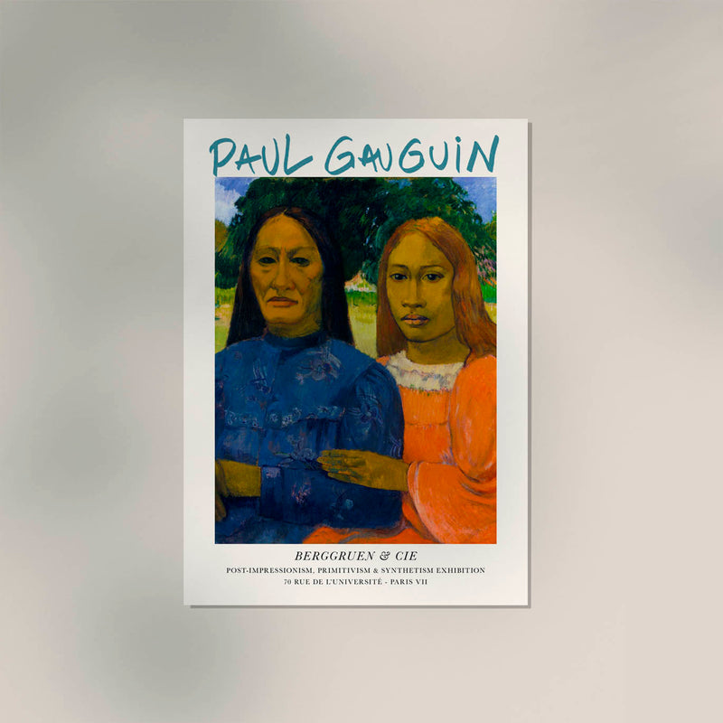 Two Women 1902 by Paul Gauguin Exhibition Poster – Fine Art Print UV-beständig — Ansicht 2