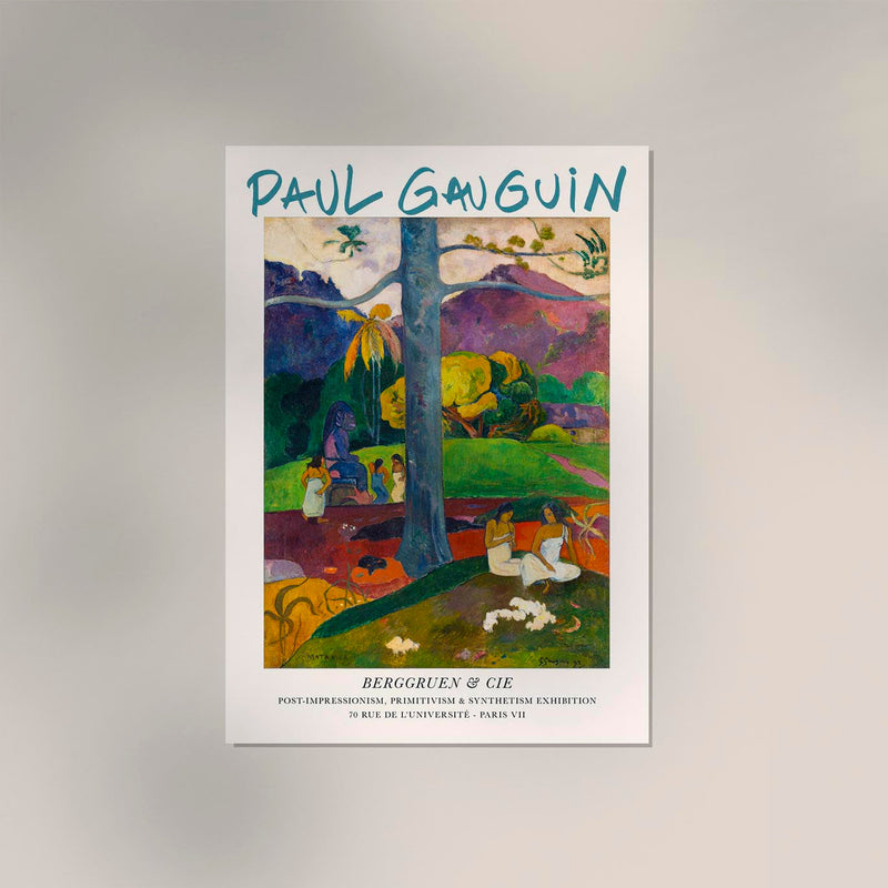 Gauguin Mata Mua – Fine Art Poster Tahiti Post-Impressionismus — Ansicht 3