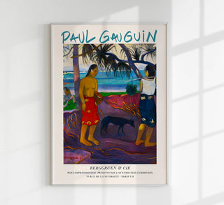 I Raro Te Oviri (Under the Pandanus) – Exhibition Poster by Paul Gauguin | UV-beständig | Premium Kunstdruck aus Berlin