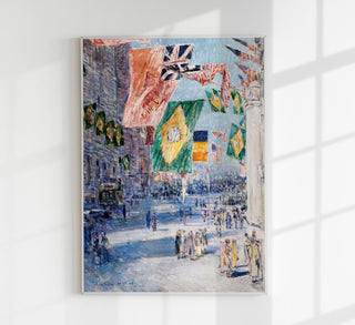 Avenue of the Allies: Brazil, Belgium (1918) by Frederick Childe Hassam – Kunstdruck