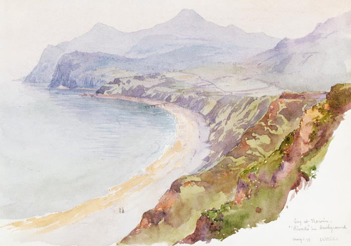 Bay at Nevin, Wales by George Elbert Burr – Kunstdruck Poster — Ansicht 4