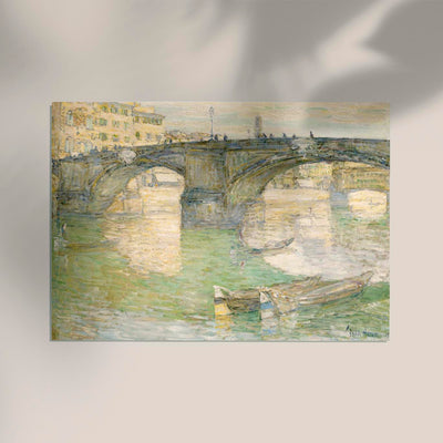 Ponte Santa Trinità by Frederick Childe Hassam – Kunstdruck Impressionismus