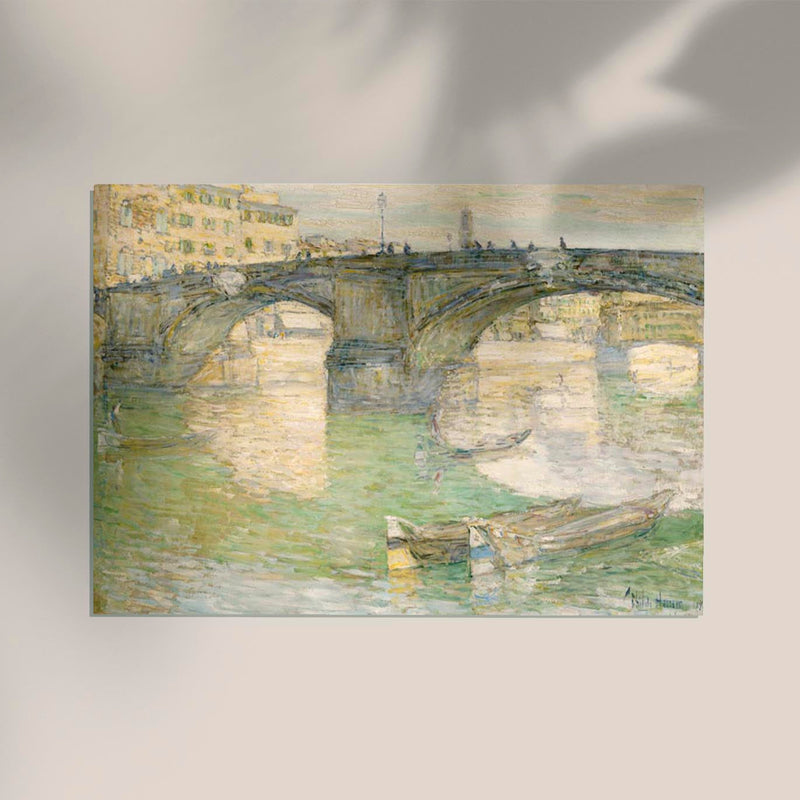 Ponte Santa Trinità by Frederick Childe Hassam – Kunstdruck Impressionismus — Ansicht 3