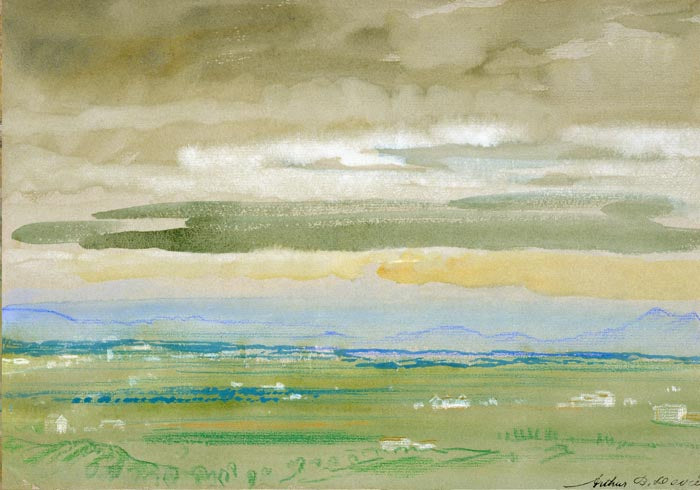 Vega by Arthur B Davies – Art Print Watercolor Landscape — Ansicht 4