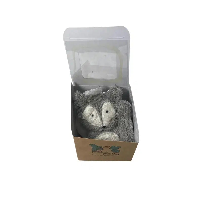 Bio Schmusetuch Waschbär – Bio-Baumwolle, Maiswatte, personalisierbar — Pat & Patty
