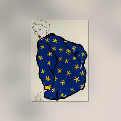 Blue Pullover Art Print – Patroa Studio Kunstdruck Berlin