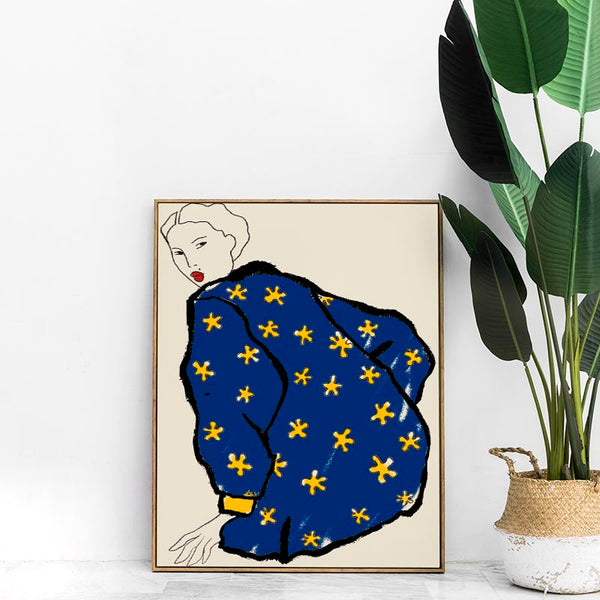 Blue Pullover Art Print – Patroa Studio Kunstdruck Berlin