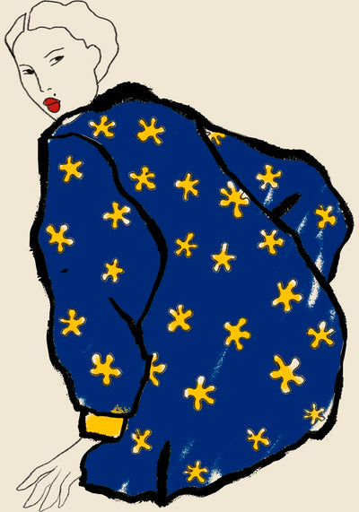 Blue Pullover Art Print – Patroa Studio Kunstdruck Berlin