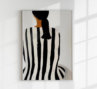 Black Striped Shirt Art Print – Fine Art Print | Minimal | Modern