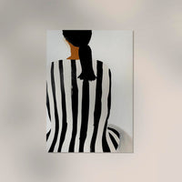 Black Striped Shirt Art Print – Fine Art Poster A3 bis A0 — Ansicht 2