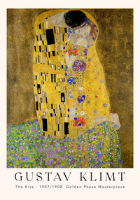 The Kiss – Exhibition Poster by Gustav Klimt | UV-resistant | Premium Art Print — Ansicht 4