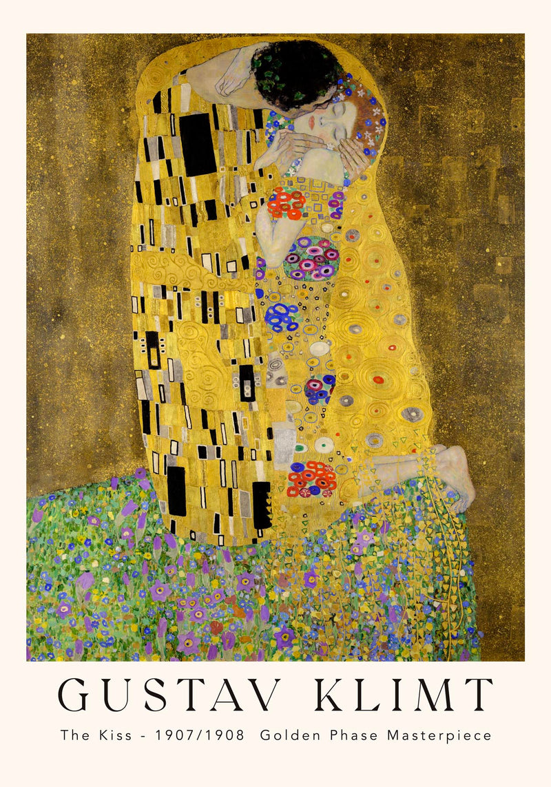 The Kiss – Exhibition Poster by Gustav Klimt | UV-resistant | Premium Art Print — Ansicht 4