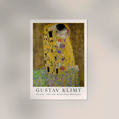 The Kiss – Exhibition Poster by Gustav Klimt | UV-resistant | Premium Art Print
